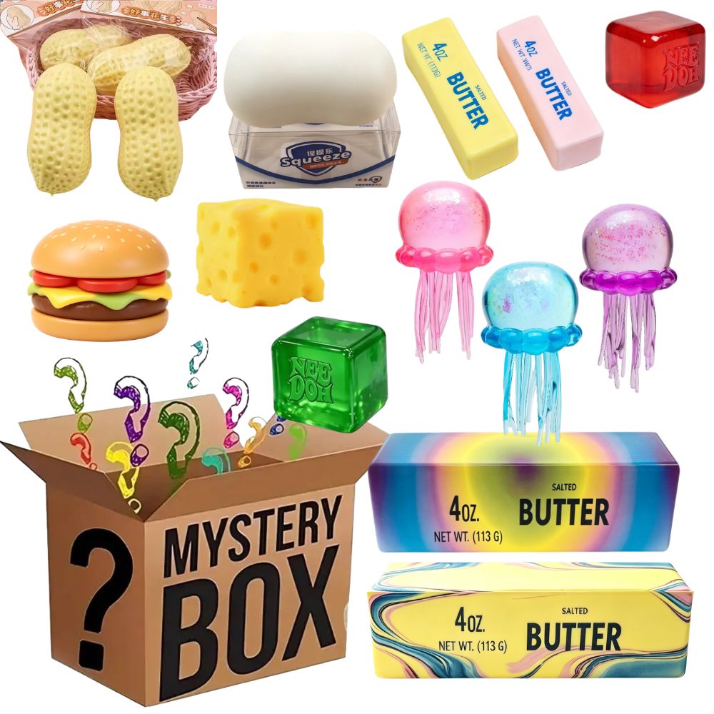 Mystery Box Blind Bag - صندوق مفاجآت ساخن، لعبة موتشي إسفنجية
