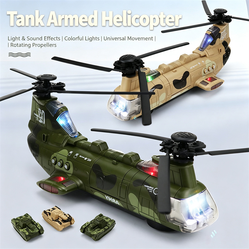 Model Airplane Plastic - طائرة هليكوبتر كهربائية مزودة بعجلات دوارة،