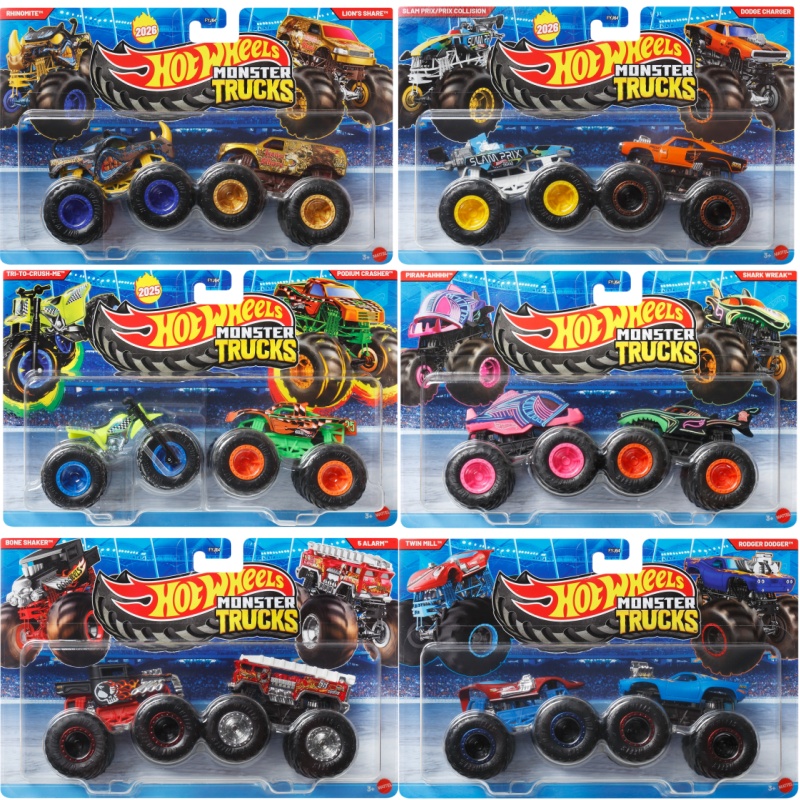 Hot Wheels Car Monster Trucks - 2026 هوت ويلز مونستر تراكز Fyj64