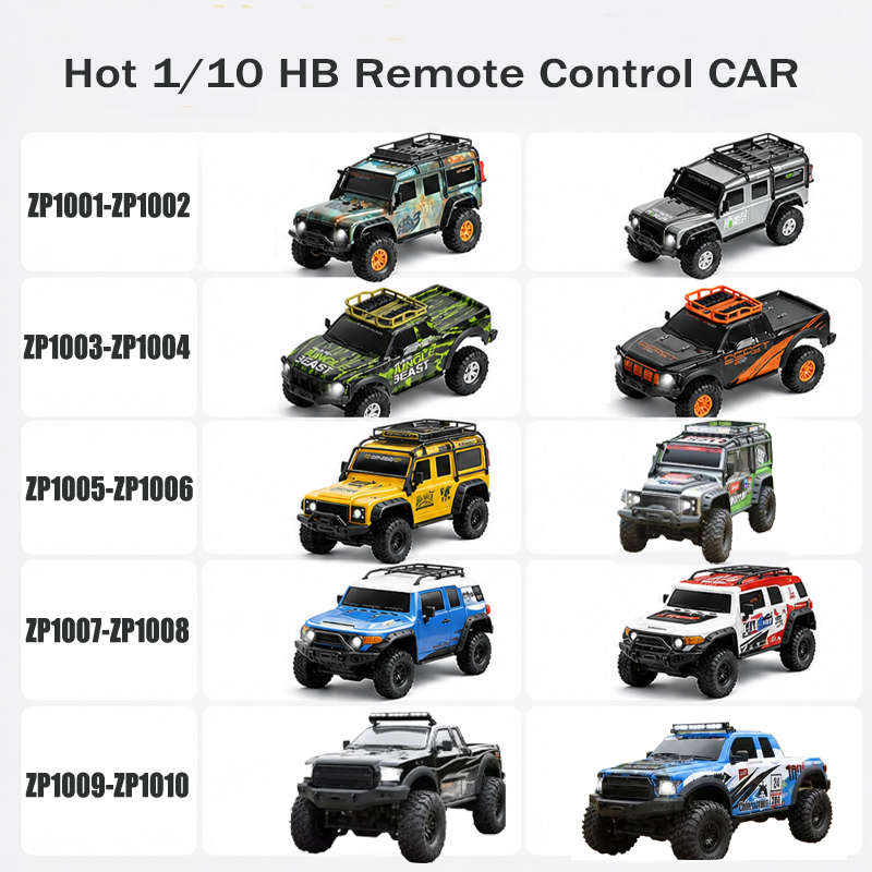 هوت 1/10 HB ZP1001-ZP1010 شاحن - مراجعة Hot Wheels Car Monster Trucks وسعره